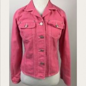 Cabi pink denim jacket